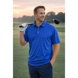 Peter Millar Golf Polo Mens XL Blue Sun Protection Performance Summer Comfort
